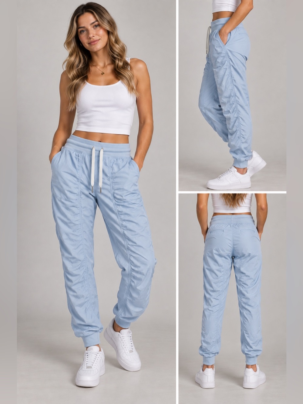 lululemon women’s size 8 light blue dance studio jogger pants